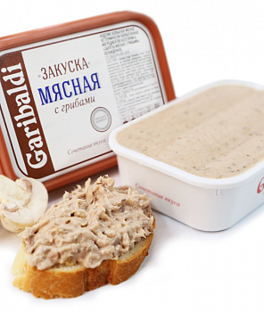 Закуска мясная с грибами